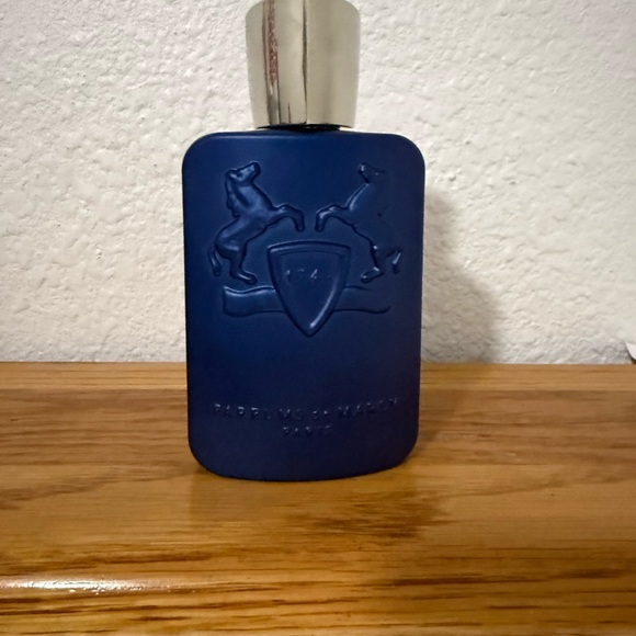 Parfums De Marly Other - Navy Blue Embossed Fragrance Bottle with Silver Cap